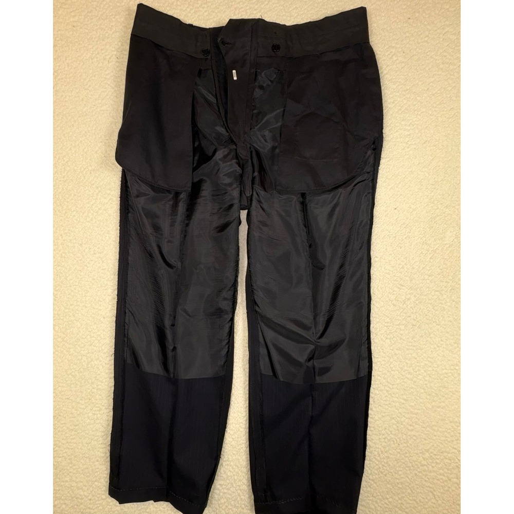 Brooks Brothers 1818 Madison Navy Pinstripe Wool Pleat/Cuff Dress Pants 37W - Picture 4 of 16